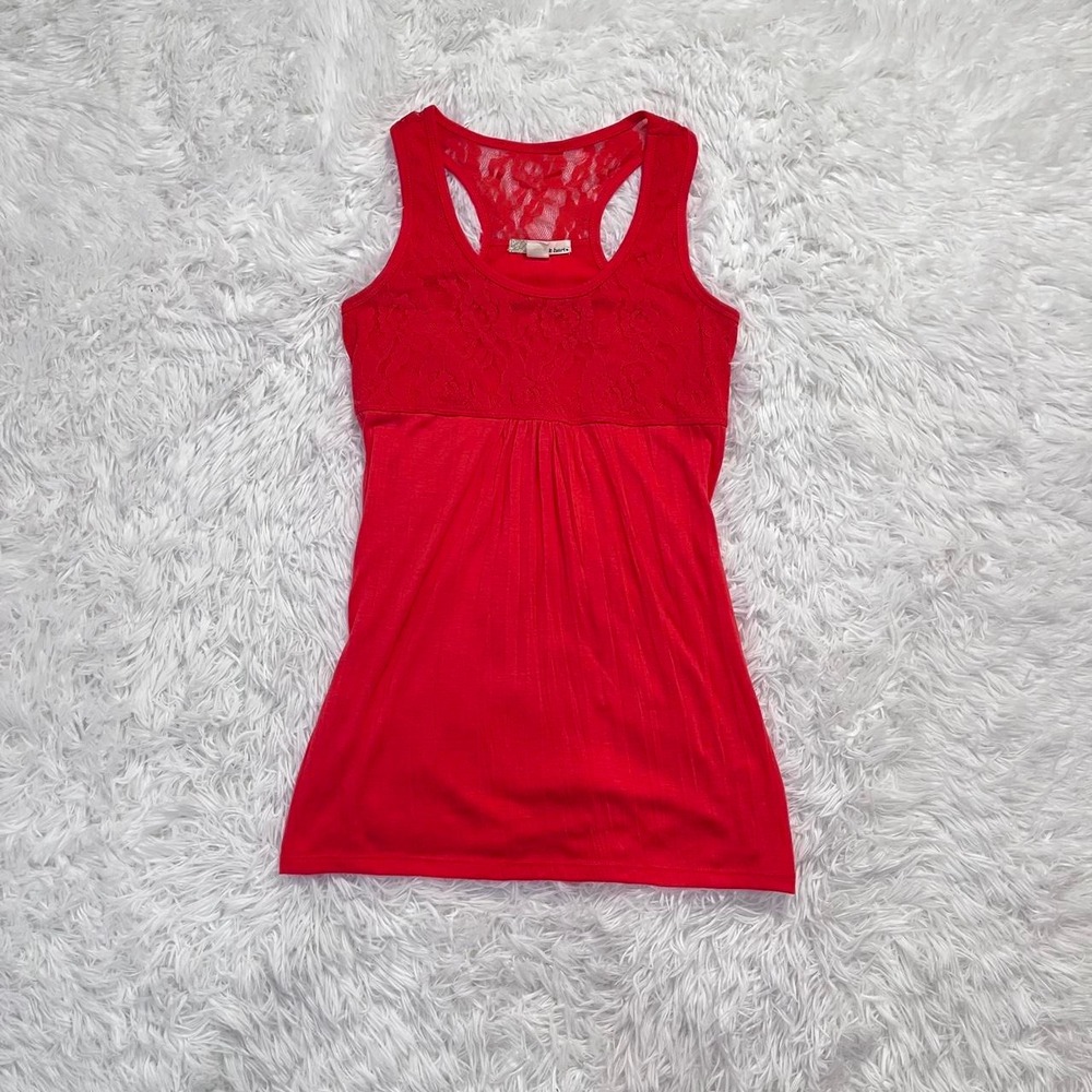 y2k red lace baby doll tank top medium